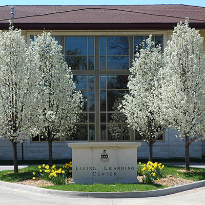 Living Learning Center Sign